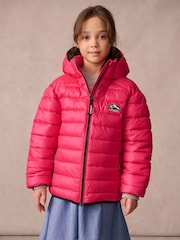 Superdry Pink Fuji Puffer Coat - Image 1 of 13