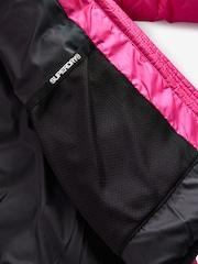 Superdry Pink Fuji Puffer Coat - Image 13 of 13