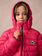 Superdry Pink Fuji Puffer Coat - Image 4 of 13