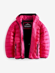 Superdry Pink Fuji Puffer Coat - Image 9 of 13