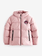 Superdry Pink Sports Puffer Coat - Image 7 of 12