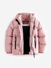 Superdry Pink Sports Puffer Coat - Image 8 of 12
