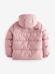 Superdry Pink Sports Puffer Coat - Image 9 of 12