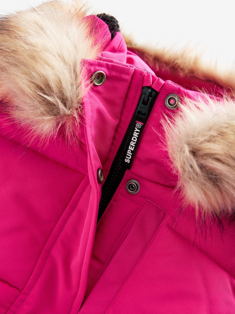 Roze - Superdry Everest Bomber Coat - Image 10 of 13