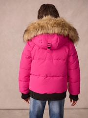 Superdry Pink Everest Bomber Coat - Image 2 of 13