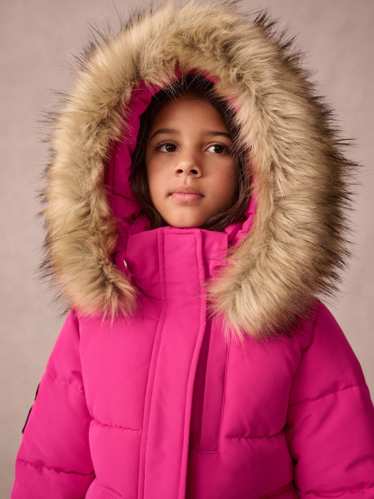 Roze - Superdry Everest Bomber Coat - Image 3 of 13