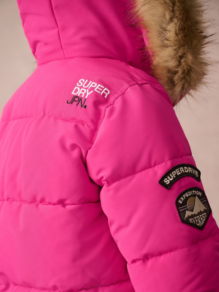 Roze - Superdry Everest Bomber Coat - Image 4 of 13