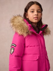 Superdry Pink Everest Bomber Coat - Image 5 of 13