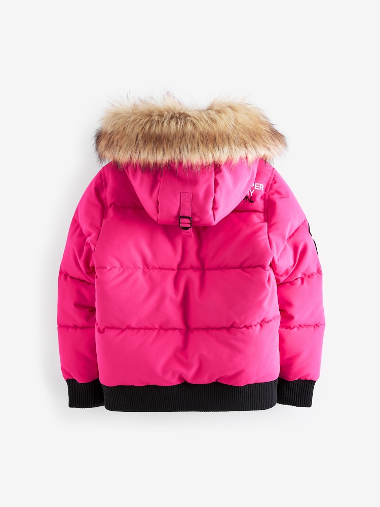 Roze - Superdry Everest Bomber Coat - Image 9 of 13