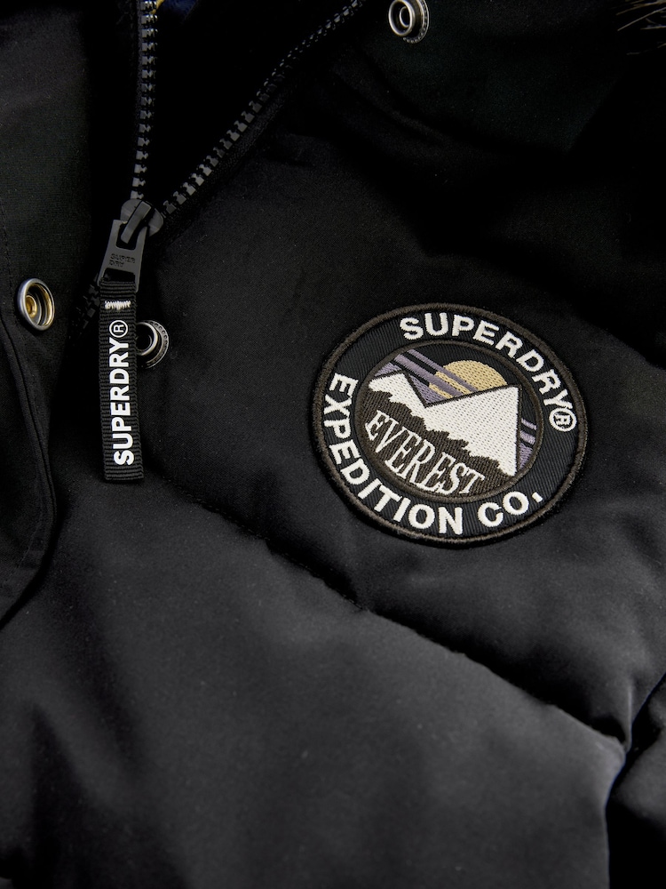 Noir - Parka Superdry Everest longue - Image 11 of 13