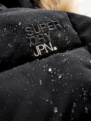 Superdry Black Everest Longline Parka Coat - Image 13 of 13