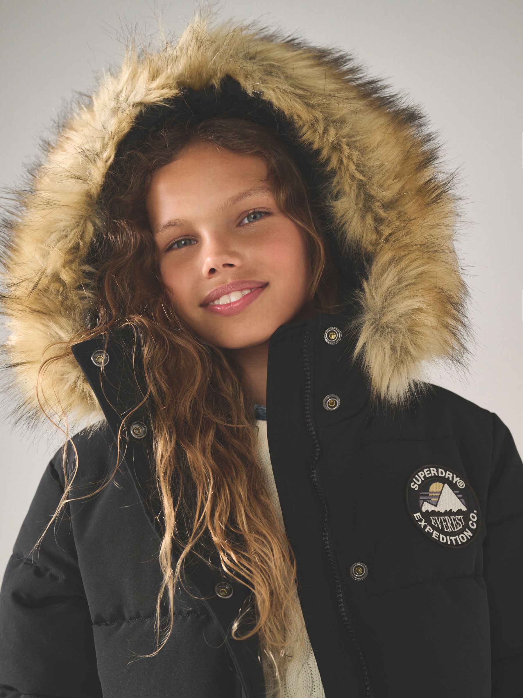Buy Superdry Black Everest Longline Puffer Coat from Next USA