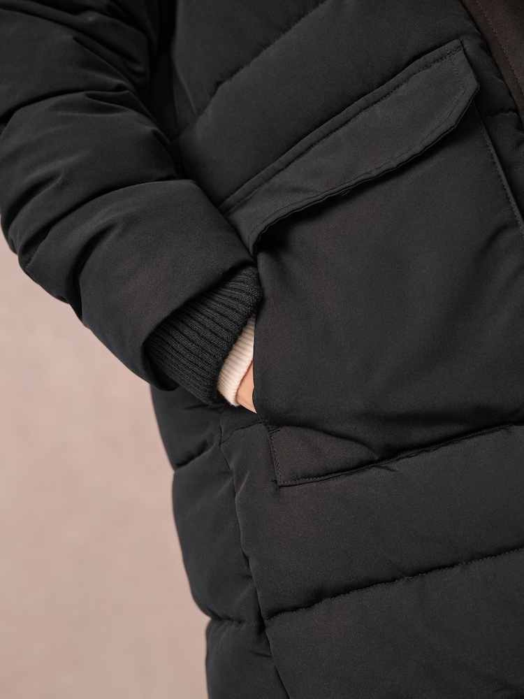 Noir - Parka Superdry Everest longue - Image 4 of 13