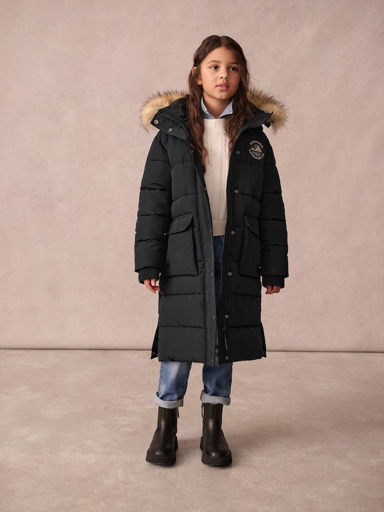 Noir - Parka Superdry Everest longue - Image 6 of 13