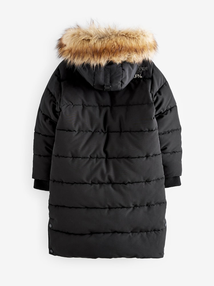 Noir - Parka Superdry Everest longue - Image 9 of 13