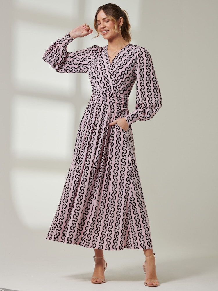Jolie Moi Renea Long Sleeve Maxi Dress - Bild 1 von 7