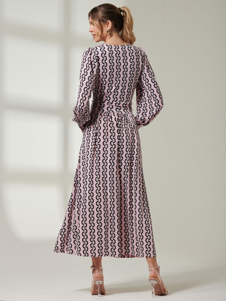 Jolie Moi Renea Long Sleeve Maxi Dress - Bild 2 von 7 Jolie Moi Renea Long Sleeve Maxi Dress - Bild 2 von 7