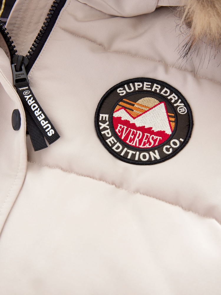 Crème - Parka Superdry Everest longue - Image 11 of 13