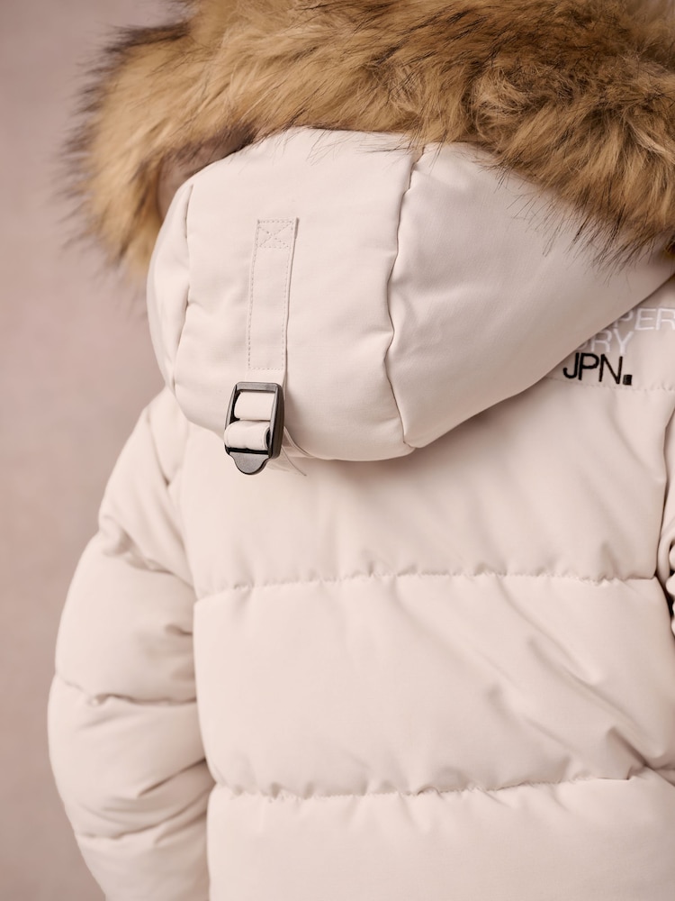 Crème - Parka Superdry Everest longue - Image 3 of 13