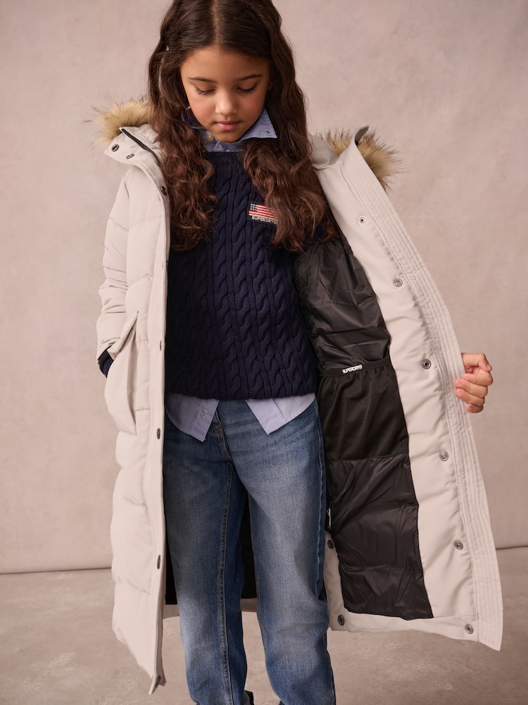 Crème - Parka Superdry Everest longue - Image 7 of 13