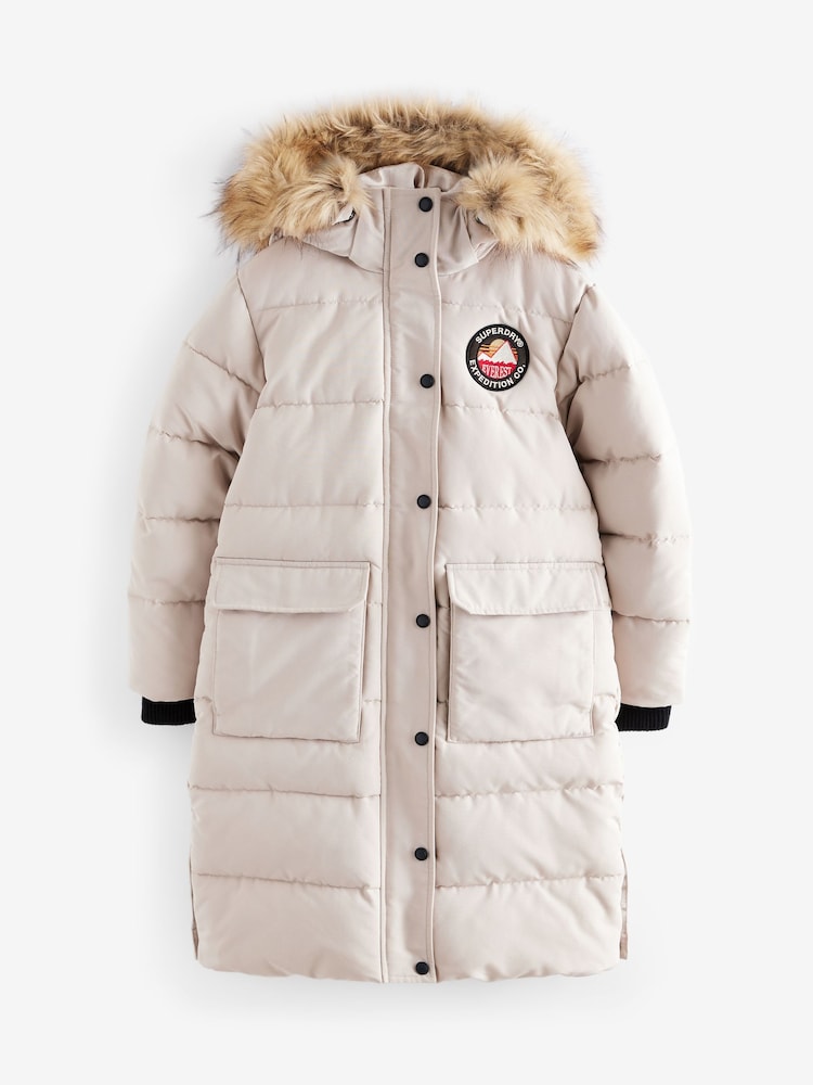 Crème - Parka Superdry Everest longue - Image 8 of 13