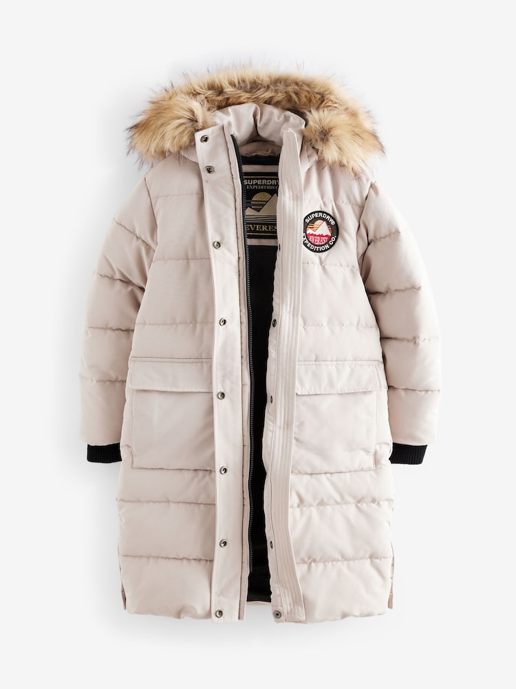 Crème - Parka Superdry Everest longue - Image 9 of 13