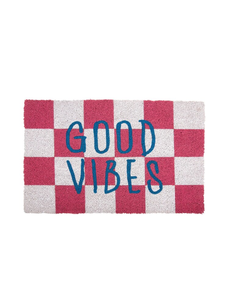 pt, Pink/White Good Vibes Doormat - Image 2 of 3