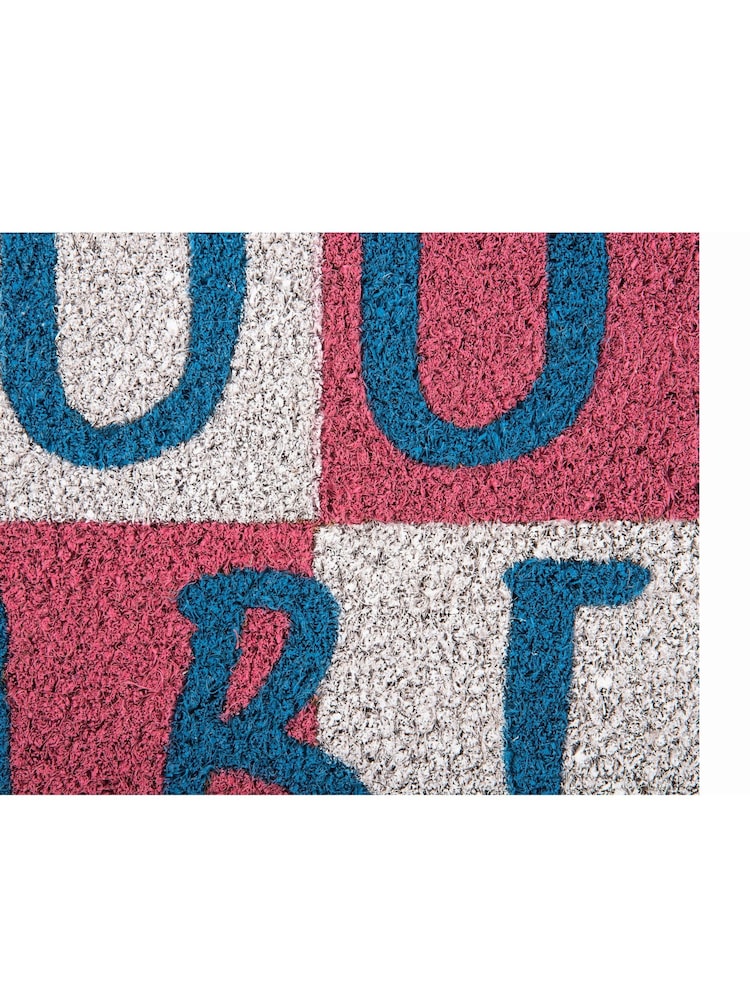 pt, Pink/White Good Vibes Doormat - Image 3 of 3