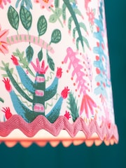 Lucy Tiffney Pink Floral RicRac Easyfit Lamp Shade - Image 5 of 8