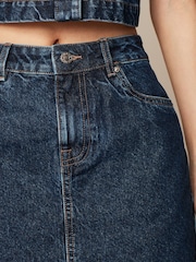 Rinse Blue Denim Mini Skirt - Image 5 of 7