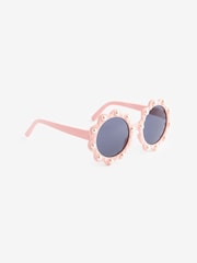 Peach Pink Flower Sunglasses - Image 5 of 9