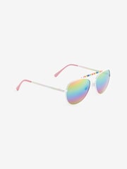 Pink Beaded Sunglasses - Image 1 of 5