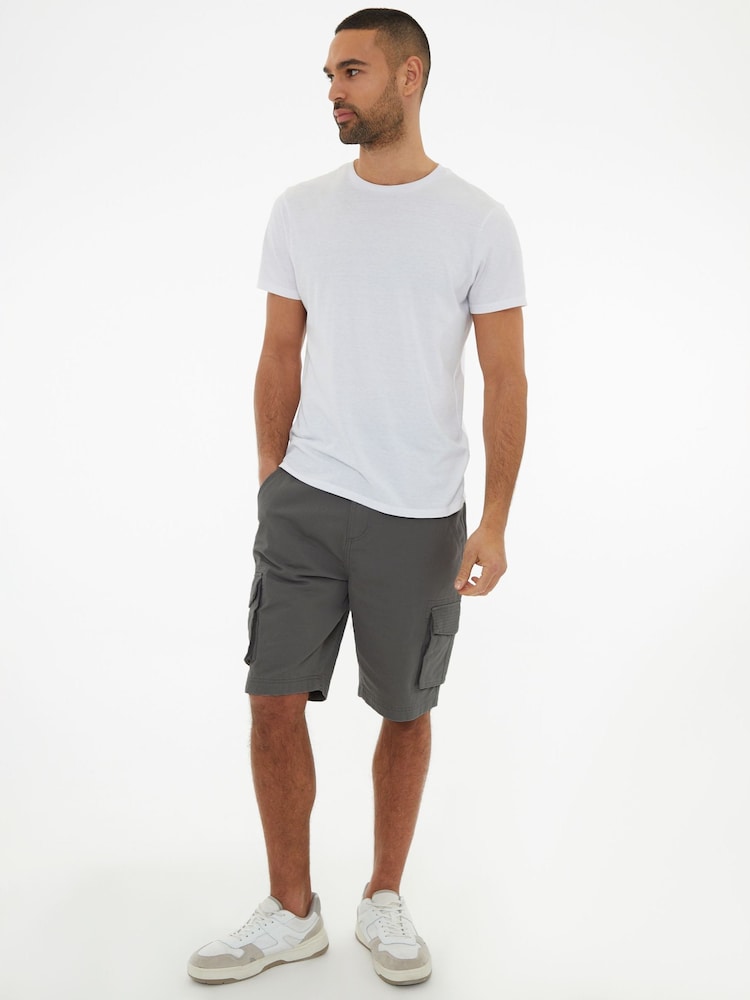 Gris - Pantalones cortos cargo de algodón 100 % de Threadbare - Imagen 5 de 5 Gris - Pantalones cortos cargo de algodón 100 % de Threadbare - Imagen 5 de 5