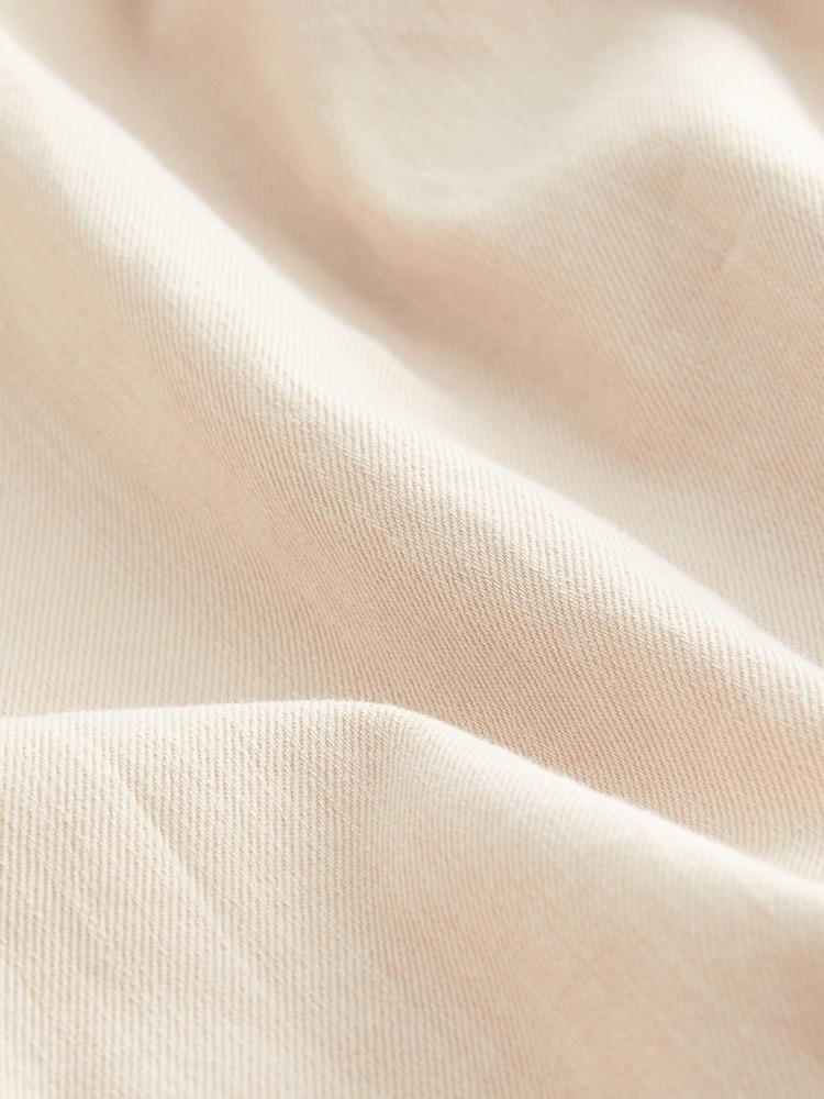 Peach Pink Short Sleeve Denim Shirt - Image 6 of 6