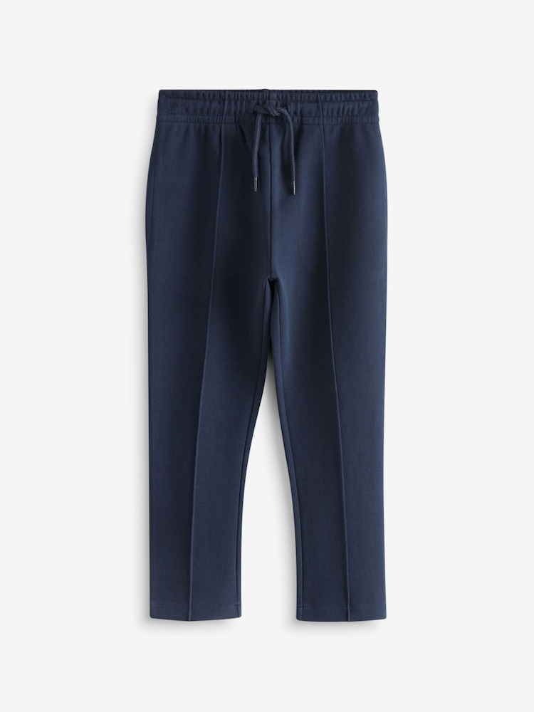 Navy Blue Slim Fit Smart Joggers (3-16yrs) - Image 1 of 4