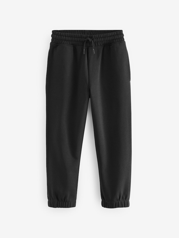 Black/Navy/Grey Regular Fit Basic Joggers 5 Pack (3-16yrs) - Image 2 of 7