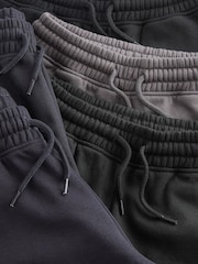 Black/Navy/Grey Regular Fit Basic Joggers 5 Pack (3-16yrs) - Image 5 of 7