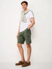Crew Clothing Green Cargo Shorts - Image 2 of 5