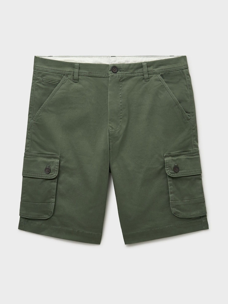 Crew Clothing Green Cargo Shorts - Image 5 of 5 Crew Clothing Green Cargo Shorts - Image 5 of 5