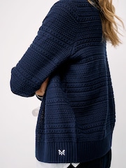Crew Clothing Blue Tali Cardigan - Image 4 of 5