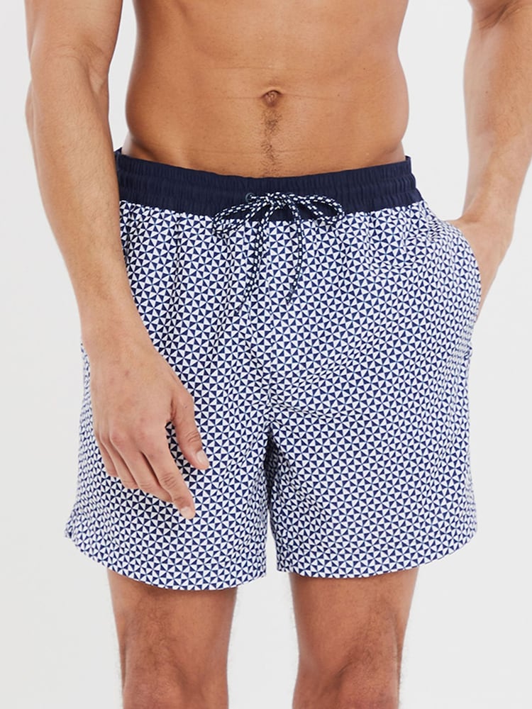 Threadbare Blue 2 Pack Swim Shorts - Image 3 of 3 Threadbare Blue 2 Pack Swim Shorts - Image 3 of 3