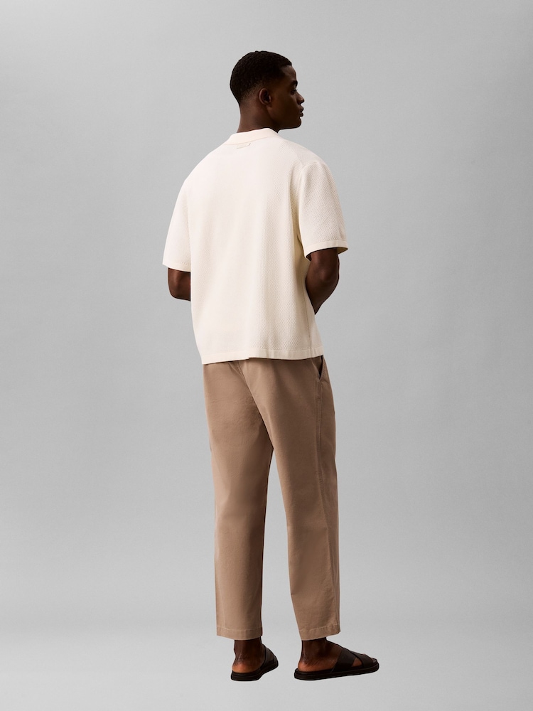 Calvin Klein Brown 90s Loose Cropped Chino Trousers - Image 2 of 6