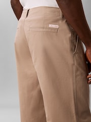 Calvin Klein Brown 90s Loose Cropped Chino Trousers - Image 3 of 6