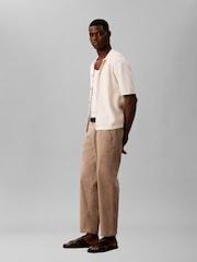 Calvin Klein Brown 90s Loose Cropped Chino Trousers - Image 5 of 6