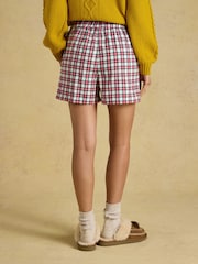 Joules Amara Red Check Pull on Flannel Shorts - Image 2 of 8
