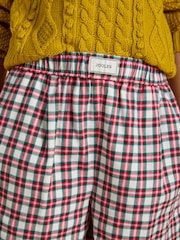 Joules Amara Red Check Pull on Flannel Shorts - Image 3 of 8