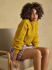 Joules Amara Red Check Pull on Flannel Shorts - Image 6 of 8
