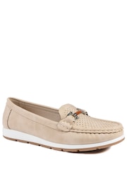 ベージュ - Pavers 通気性 バックルディテール モカシン - 画像 2 / 5