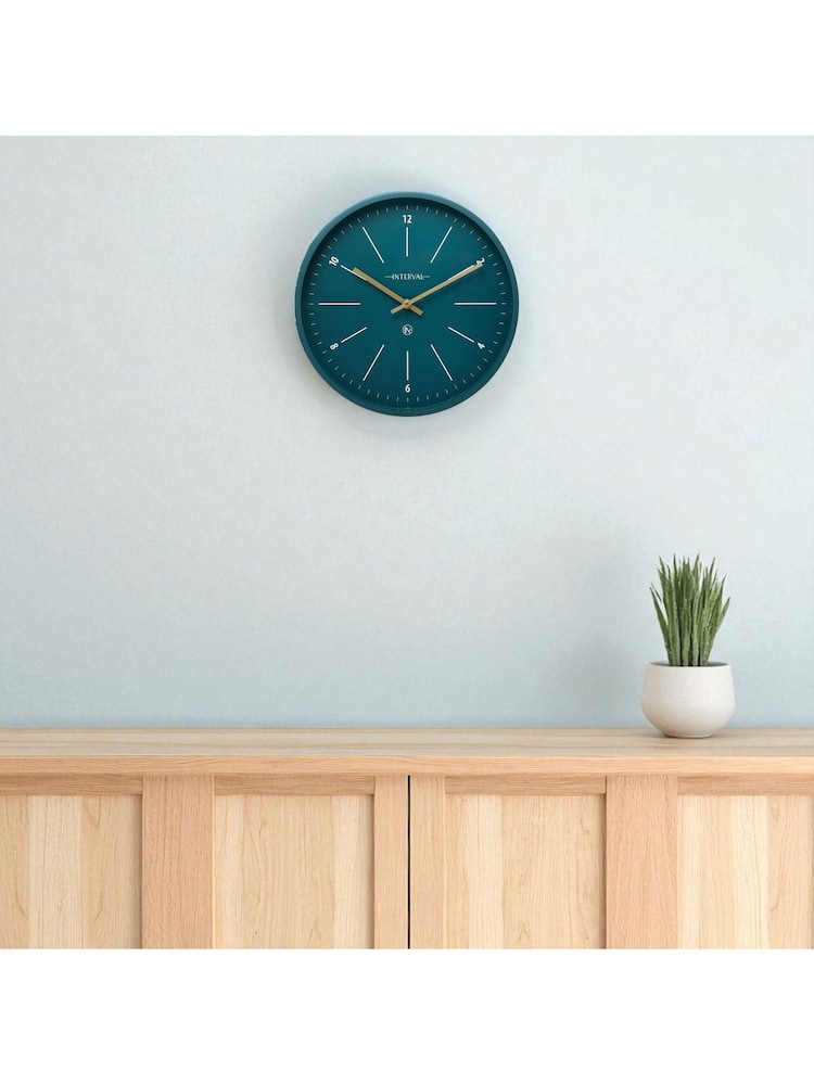Widdop Emerald Metal Wall Clock - Image 1 of 4