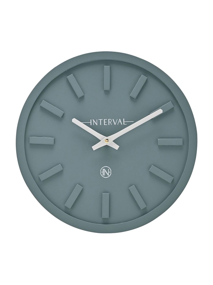 Widdop Teal Minimalist Wall Clock - Image 2 of 6